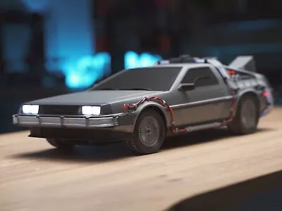 DIY DMC Delorean Time Machine Body Compatible With 1 10 Scale Custom RC Chassis • $120