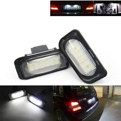 2x LED License Plate Light For Mercedes-Benz W203 Sedan C209 R230 C CLK SL Class • $14.99