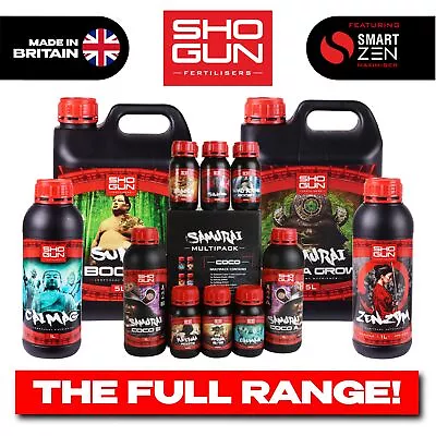 SHOGUN Plant NUTRIENTS Sumo Boost Katana Dragon Calmag Silicon Geisha FULL RANGE • £295.95