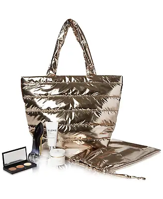 Macy's Beauty Collection 6 Pc Gift Set Tote Carolina Herrera Perfume & More • $126.50