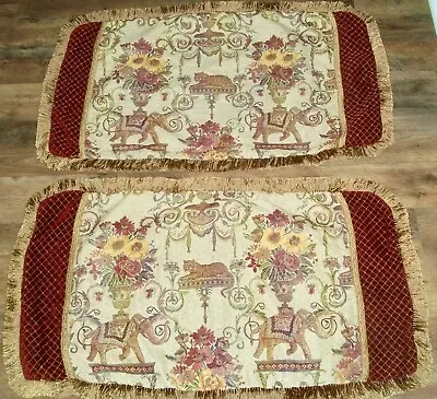 Vintage Elephant Tapestry Style  (2) King Size  Pillow Shams • Pacific Coast • $23