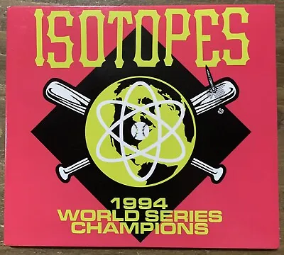 Isotopes / 1994 World Series Champions - CD Album Digipak CANADA 2017 • £14.99