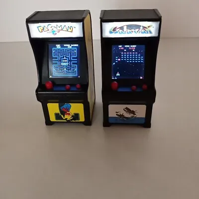 Mini Pac Man & Galaxian Arcade Machine Super Impulse Limited Bandai Key Chain • $29.99