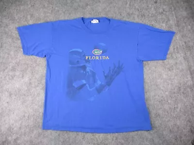 Vintage Florida Gators Shirt Mens XL Blue Football Short Sleeve Nutmeg Mills UF • $8.98