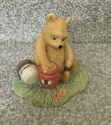 Classic Pooh Figurine 'Pooh With Hunny Jar' By Border Fine Arts Studio #A0412 • $17.34