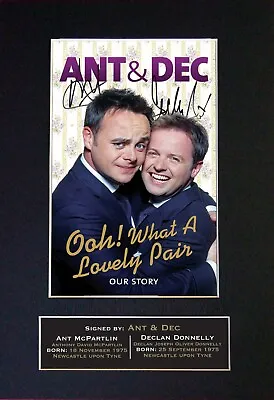 £19.99 • Buy #16 ANT AND DEC Reproduction Signature/Autograph Mounted Signed Photograph A4