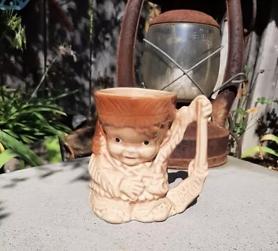 Vintage Davy Crockett Novelty Mug Cup - 5 Inch Tall By Approx 5 In Wide Mug  • $39.99