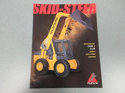 Mustang 2095 2105 Skid Steer Loaders Brochure 8 Page • $20