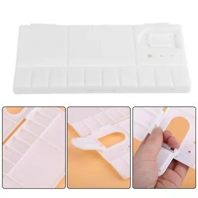 £4.99 • Buy 24 Grid Paint Tray Palette Half Pans Pallet Watercolor Painting Container