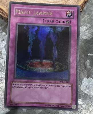 Yugioh! Magic Jammer Super Rare Holofoil Card Never Played MRD-128 • $29.99