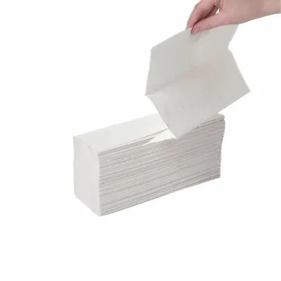 3200 Luxury Paper Hand Towels Z Fold Tissues Multi Fold Premium Quality 2 Ply • £22.96