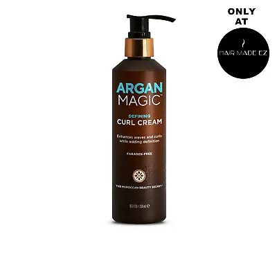 Argan Magic Defining Curl Cream 8.5 Oz Enhances Waves Conditions Defines New • $16.89