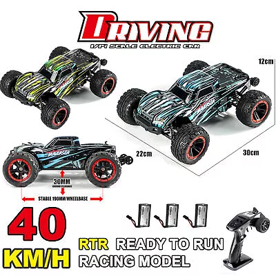 1/14 4WD 2.4GHz RC Racing Car 40KM/H High-Speed Off-Road Buggy 3xBattery AU P2M0 • $113.94