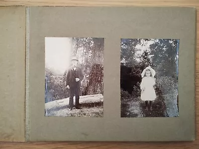Edwardian Family Photo Album Cloth Bound 1900s Charming 13 Photos  • £9.99