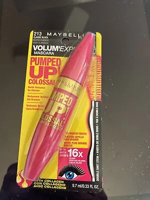 Maybelline Pumped Up Volum' Express Mascara 213 Classic Black - Free Shipping • $13.99