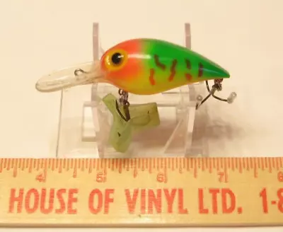 Storm AV214 RED HOT TIGER Pre Rapala Wiggle Wart VINTAGE FISHING LURE USED • $19.99