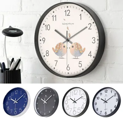 30cm Wall Clock Kitchen School Office Home Shabby Chic Modern Decor Quartz Clock • £7.95