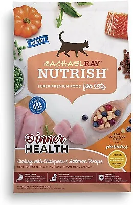 $11.39 • Buy Rachael Ray Nutrish Inner Health Premium Natural Dry Cat Food, Turkey With Chick
