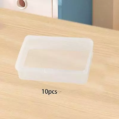 Card Storage Box Leakproof Sturdy Organizer Bin With Cover Storage Container • £8.51