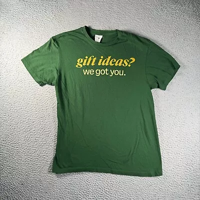 Marshalls T Shirt Mens Medium Green Short Sleeve Employee Uniform Casual • $17.95