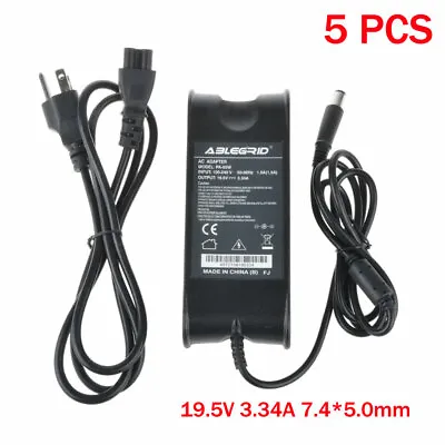 LOT OF 5 X 19.5V 3.34A 65W AC Adapter Charger Power For Dell Laptop PA-10 PA-12 • $64.99