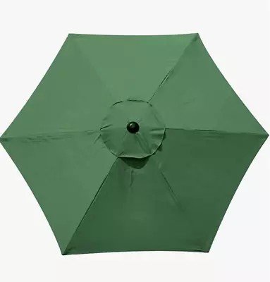 Replacement Parasol Cover Table Umbrella Canopy 3m 6 Ribs Waterproof Outdoor UK • £24.99