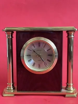 Vintage Linden Quartz Column Table Desk Clock • $24.99