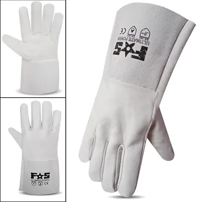 £9.99 • Buy Leather TIG Gloves Welders Welding TIG/MIG Heat Resistant Gardening Size XL