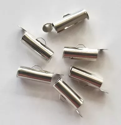 Loom Jewelry Making Clasps Slide On Tube Connectors Metal 13.5x4.5mm 20/50pcs • $12.50