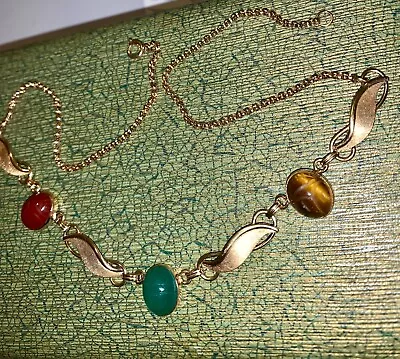 Vintage Van Dell Gold Filled Scarab Necklace • $69.99