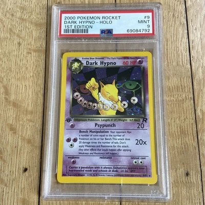 $89 • Buy 2000 Pokemon Hypno 9/82 1st Edition Team Rocket Holo PSA 9