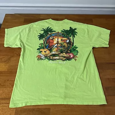 Ron Jon Surf Shop Tropical Toucan Parrot Graphic T-Shirt Vintage Mens XL • $12.99