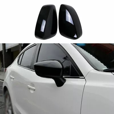 For Mazda 6 Atenza 2018-2019 Gloss Black Rearview Side Mirror Molding Cover Trim • $59.26