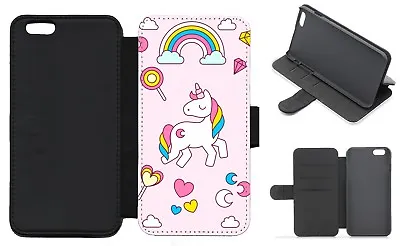 Unicorn/Rainbow IPhone Flip/Wallet Phone Case 5-14 Galaxy S9-S23 PLUS ULTRA (A) • £10.99