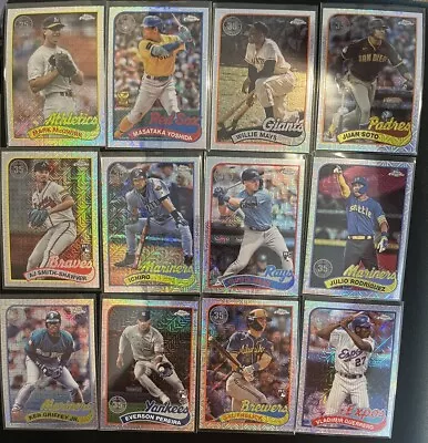 50% Off! 2024 Topps Series 1 1989 Topps 35th Annivers. Inserts Chrome & Silver! • $1.59