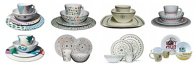 £29.99 • Buy 8/ 16/ 24 Piece Melamine Dinner Set Motorhome Crockery Camping Plates Bowls Mugs