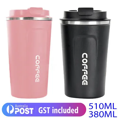 $15.83 • Buy Insulated Coffee Mug Cup Travel Thermal Stainless Steel Flask Vacuum Leak Proof