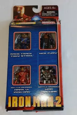 Iron Man 2 MiniMates Tony Stark Mark VI War Machine Fury Figures-New Sealed. • $19.49