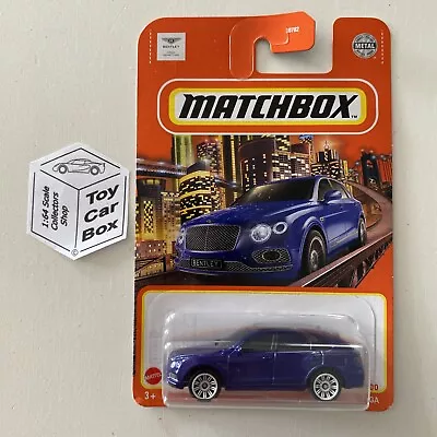 2021 MATCHBOX #9 - Bentley Bentayga (Blue - Long Card - Case: 987T) C33g • $5.50