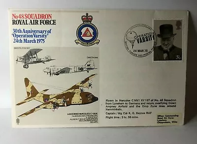 1975 RAF No48 Squadron 30th Anniversary Operation Varsity Flown Cover  • £9.72