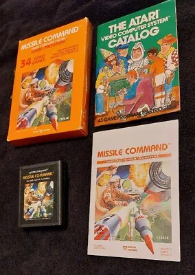 Missile Command (Atari 2600 1981) Complete In Box Tested CIB • $14.99