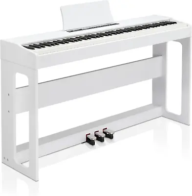 Digital Piano 88-Key Weighted Action Electric Piano With 3-Pedal Unit Double Bl • $342.04