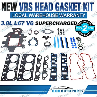 VRS Head Gasket Set Kit Commodore VT VX VY Caprice Monaro L67 3.8L Supercharged • $170