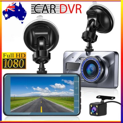 $34.09 • Buy 1080P Car Dash Camera Video DVR Recorder Front And Rear Night Vision Dual Cam HD