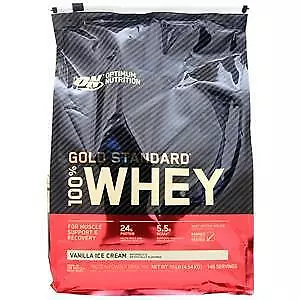 Optimum Nutrition 100% Whey Protein - Gold Standard Vanilla Ice Cream 10 Lbs • $155.07