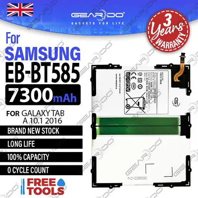 £15.45 • Buy Genuine Geardo Battery For Samsung Galaxy Tab A 10.1  SM-T580 T585 EB-BT585ABE