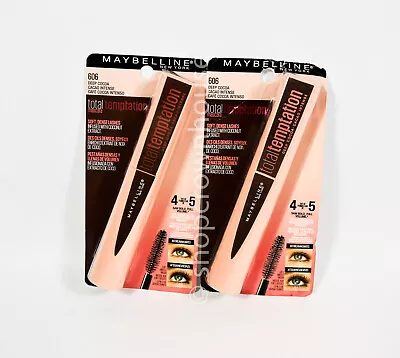 2 Maybelline Total Temptation Mascara #606 DEEP COCOA With Coconut Extract • $11.99