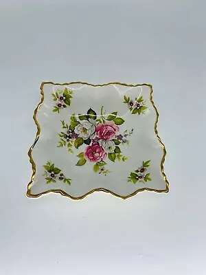 £5.60 • Buy Vintage Old Foley James Kent Ltd Staffordshire Harmony Rose Sweet Trinket Dish