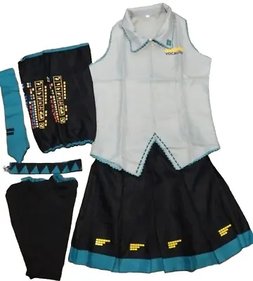 New Vocaloid Hatsune Miku Uniform Dress Cosplay Costume Halloween Size Large #2 • $21.50