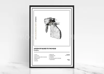 Coldplay A Rush Of Blood To The Head Album Single Cover Poster / Music Gift • £13.50